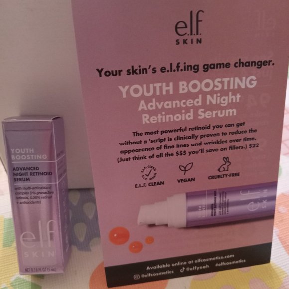 ELF Skincare Elf Skin Youth Boosting Advanced Night Retinoid Serum